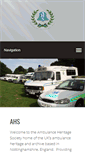 Mobile Screenshot of ambulanceheritagesociety.com